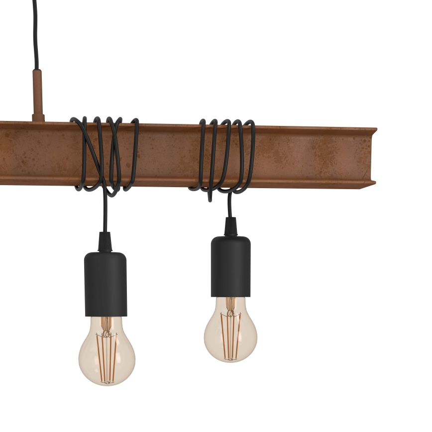 Eglo - Lámpara colgante TOWNSHEND 6xE27/60W/230V