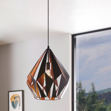 Eglo 49878 - Lámpara colgante CARLTON 1 1xE27/60W/230V