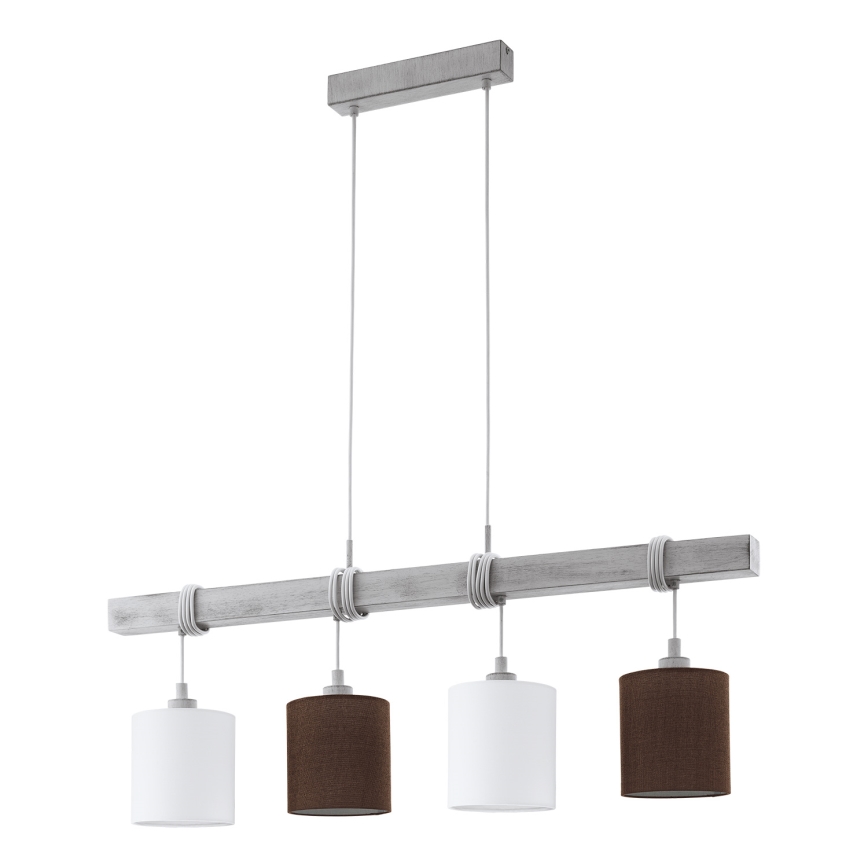 Eglo - Lámpara colgante TOWNSHEND 4xE27/60W/230V
