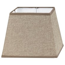 Eglo 49974 - Pantalla textil VINTAGE E14/E27 marrón 16,5x24 cm