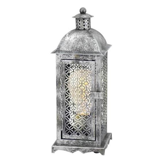 Eglo 54617 - Lámpara de mesa LED 1xE27/4W/230V 3000K plata