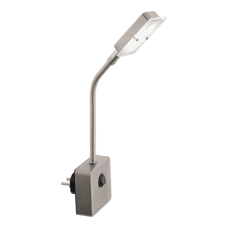 Eglo 54651 - Lámpara LED con enchufe integrado LED/4,5W/230V 3000K cromo mate
