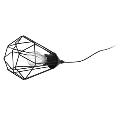 Eglo 54889 - Lámpara de mesa LED con enchufe 1xE27/4W/230V 3000K negro