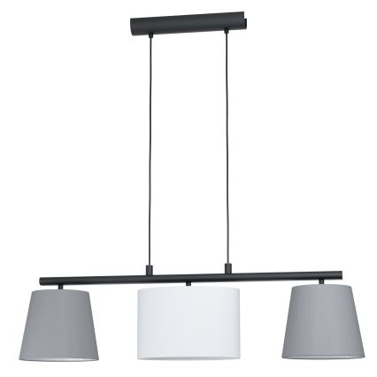 Eglo 55207 - Lámpara colgante ALMEIDA 3xE14/25W/230V gris