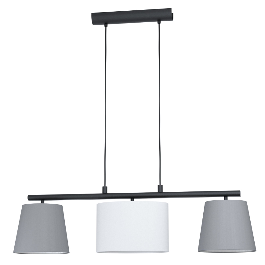 Eglo 55207 - Lámpara colgante ALMEIDA 3xE14/25W/230V gris