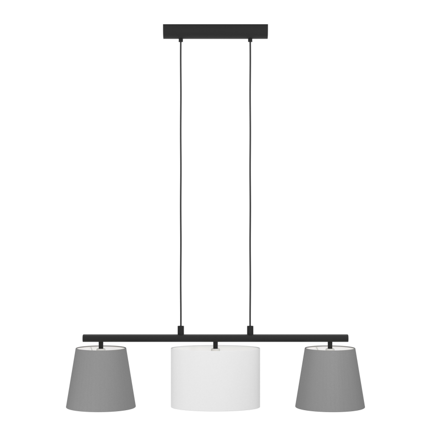 Eglo 55207 - Lámpara colgante ALMEIDA 3xE14/25W/230V gris