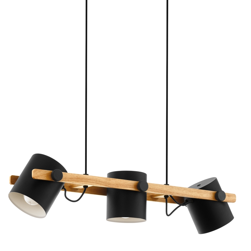 Eglo 55234 - Lámpara colgante HORNWOOD 3xE27/60W/230V