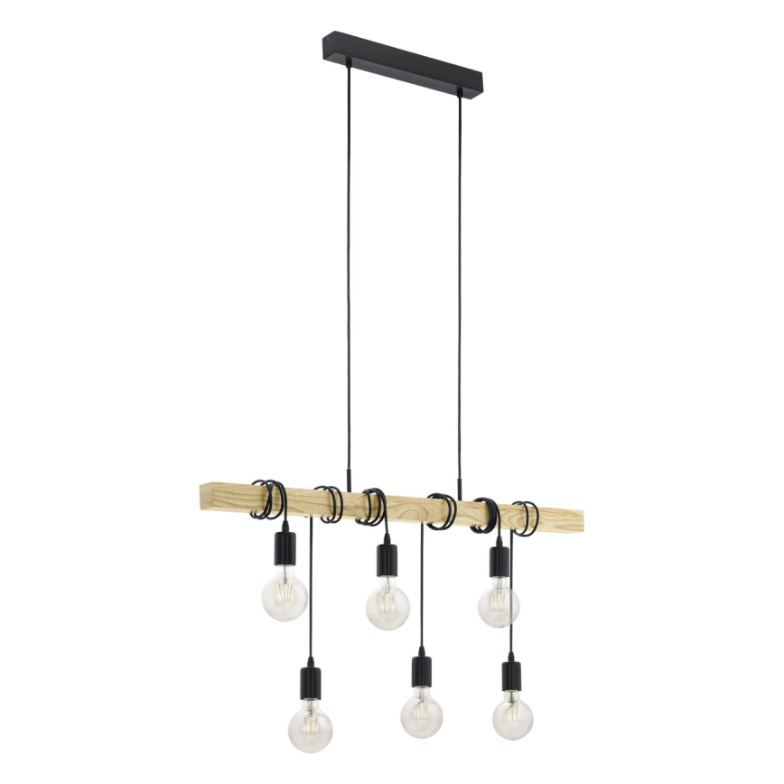 Eglo 55242 - Lámpara colgante TOWNSHEND 6xE27/60W/230V