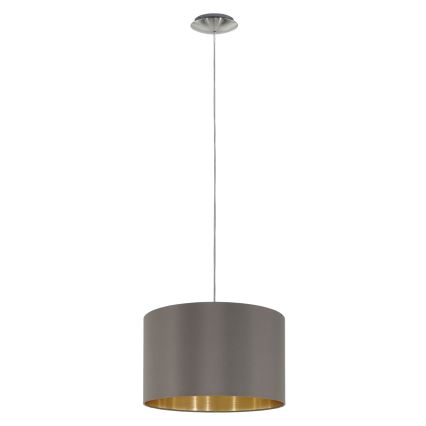 Eglo 55269 - Lámpara colgante MASERLO 1xE27/60W/230V marrón