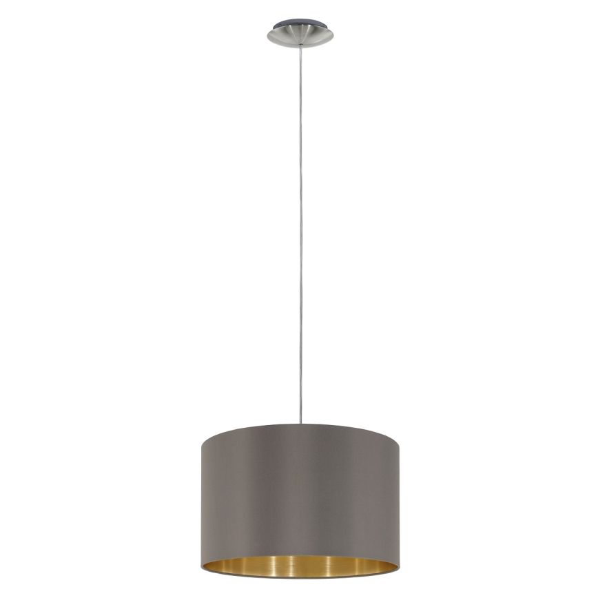 Eglo 55269 - Lámpara colgante MASERLO 1xE27/60W/230V marrón