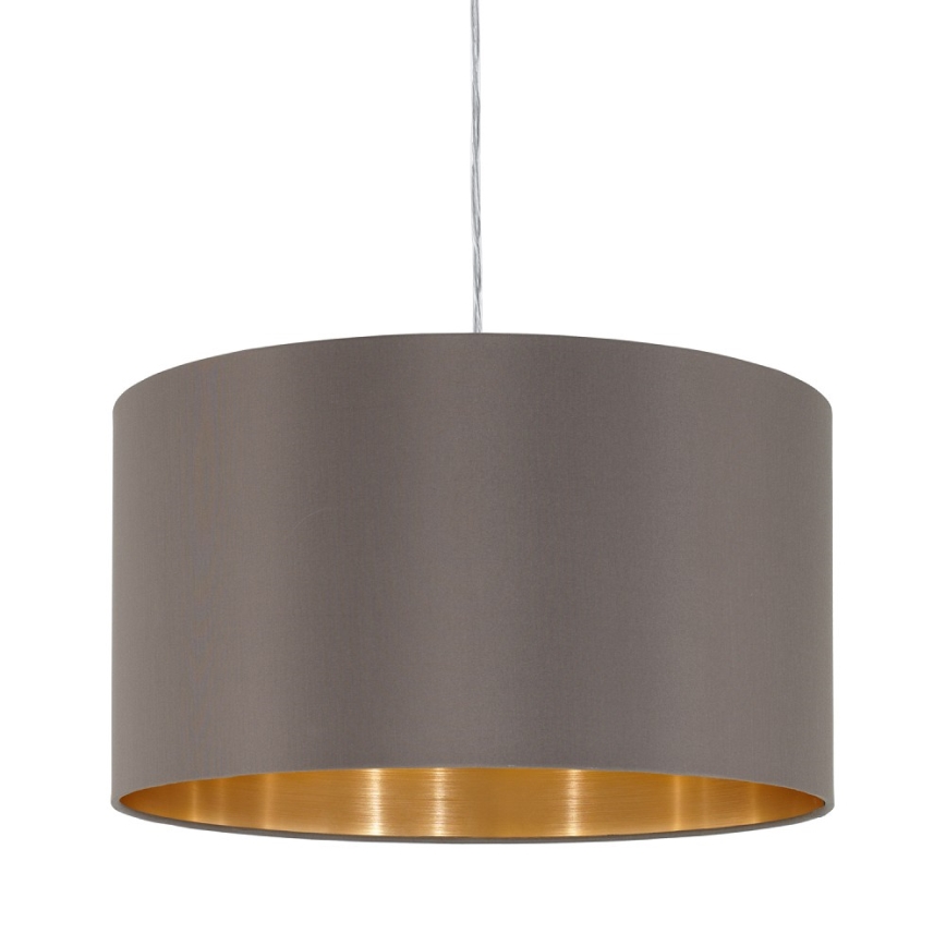 Eglo 55269 - Lámpara colgante MASERLO 1xE27/60W/230V marrón