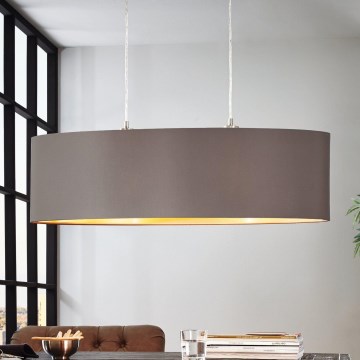 Eglo 55271 - Lámpara colgante MASERLO 2xE27/60W/230V marrón
