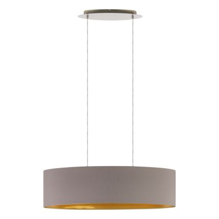 Eglo 55271 - Lámpara colgante MASERLO 2xE27/60W/230V marrón