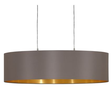 Eglo 55271 - Lámpara colgante MASERLO 2xE27/60W/230V marrón