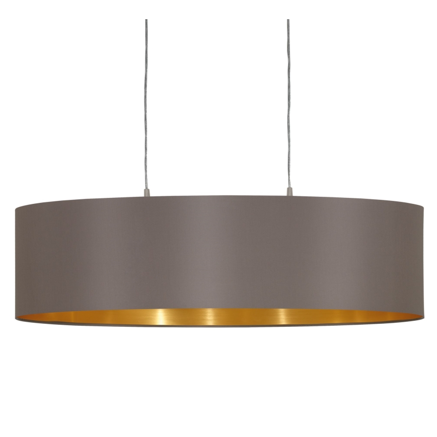 Eglo 55271 - Lámpara colgante MASERLO 2xE27/60W/230V marrón