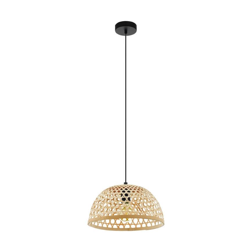 Eglo 55695 - Lámpara colgante CLAVERDON 1xE27/40W/230V diá. 37 cm beige