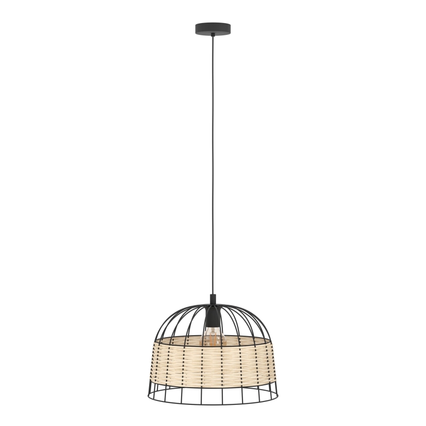 Eglo 55709 - Lámpara colgante ANWICK 1xE27/40W/230V ratán