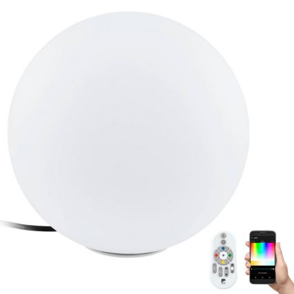 Eglo 55784 - LED RGBW Lámpara de exterior MONTEROLO-C 1xE27/9W/230V IP65 diá. 39 cm + control remoto