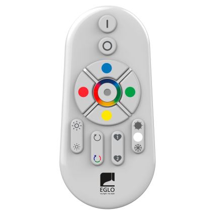 Eglo 55784 - LED RGBW Lámpara de exterior MONTEROLO-C 1xE27/9W/230V IP65 diá. 39 cm + control remoto