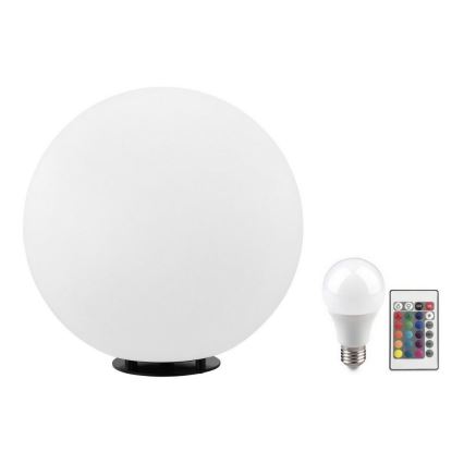 Eglo 55786 - LED RGBW Lámpara de exterior MONTEROLO-C 1xE27/9W/230V 2700-6500K IP65 diá. 30 cm + control remoto
