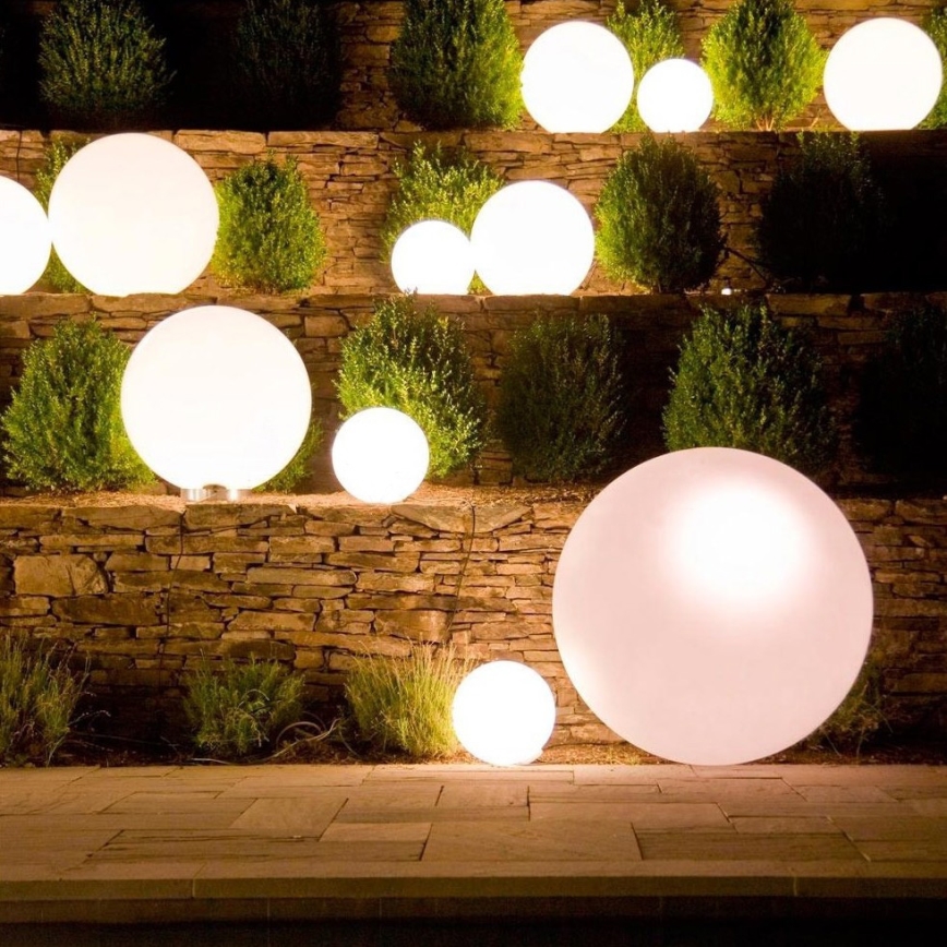 Eglo 55786 - LED RGBW Lámpara de exterior MONTEROLO-C 1xE27/9W/230V 2700-6500K IP65 diá. 30 cm + control remoto