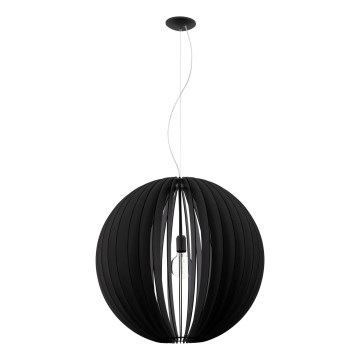 Eglo 63254 - Lámpara colgante COSSANO PRO 1xE27/60W/230V diá. 70 cm negro