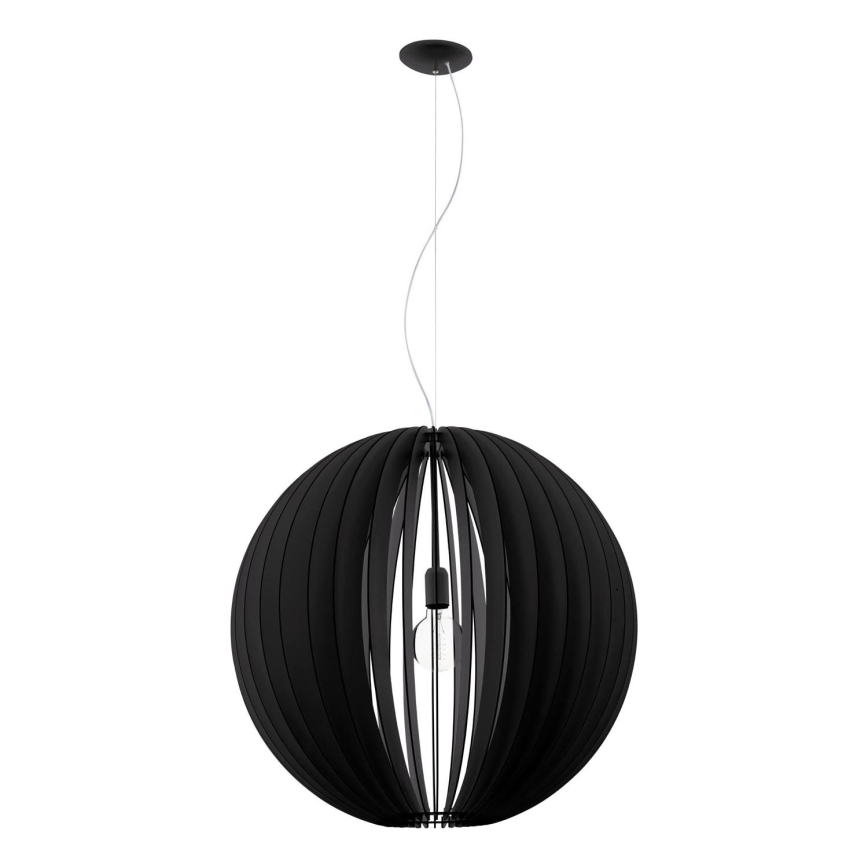Eglo 63254 - Lámpara colgante COSSANO PRO 1xE27/60W/230V diá. 70 cm negro
