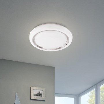 Eglo 64529 - Plafón LED RGBW regulable CAPASSO-C LED/17W/230V blanco