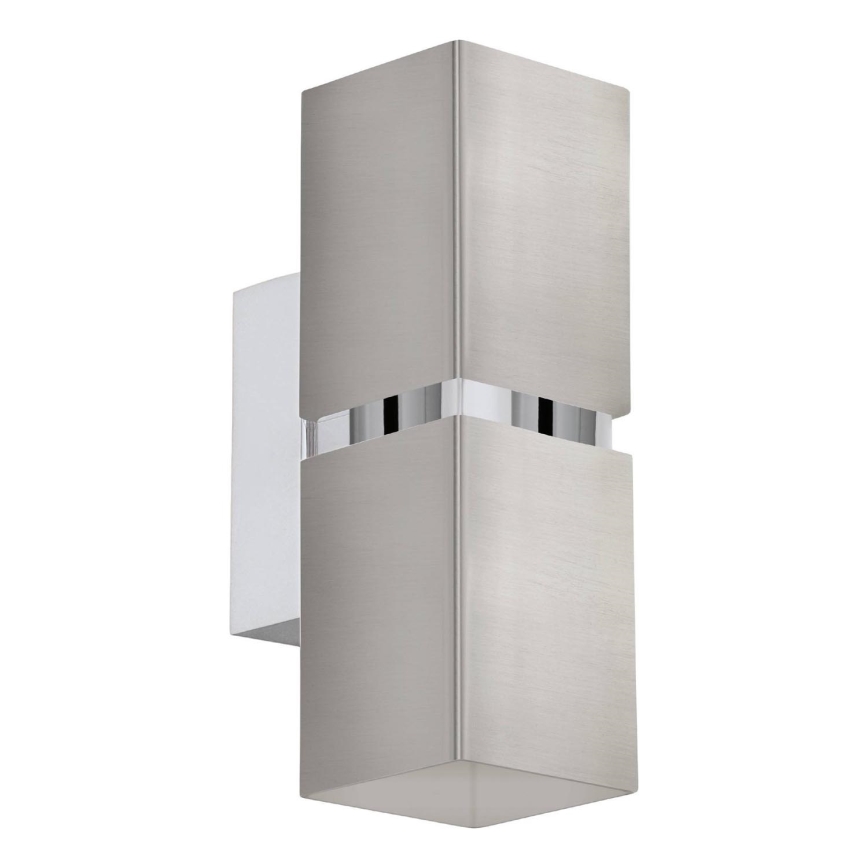 Eglo 64797 - Aplique LED PASSA PRO 2xGU10/3,3W/230V 3000K cromo mate
