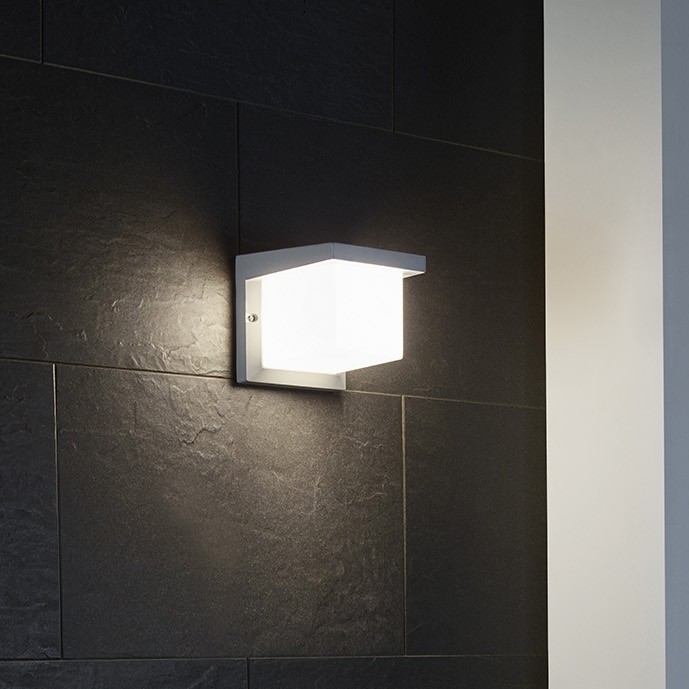 Eglo 65045 - Aplique LED para exterior DESELLA PRO LED/10W/230V IP54 plata