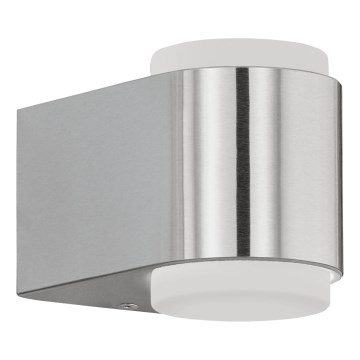 Eglo 65054 - Aplique LED para exterior BRIONES PRO 2xLED/3W/230V IP44 cromo brillante