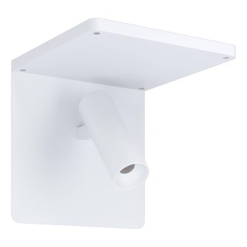Eglo 67562 - Aplique LED con estante CIGLIE LED/8,1W/230V blanco