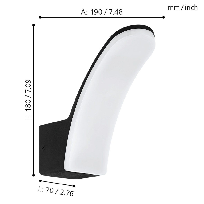 Eglo 74021 - Aplique LED para exterior LACONELLA LED/11,5W/230V 4000K IP44