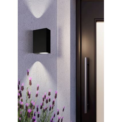 Eglo 74023 - Aplique de exterior SCOGLIERA 2xGU10/5W/230V IP44