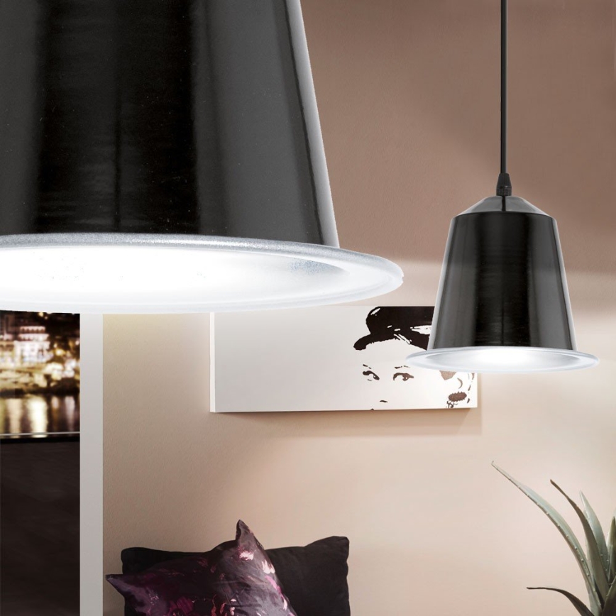 Eglo 75112 - Lámpara LED colgante GINOSA GU10/5W/230V negro