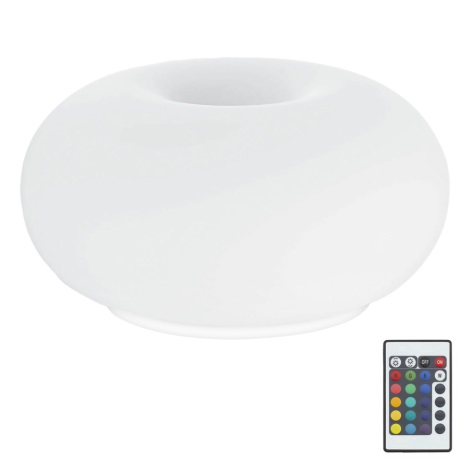 Eglo 75355 - Lámpara de mesa LED RGB regulable OPTICA-C 2xE27/7,5W/230V