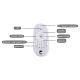 Eglo - Panel LED regulable BOTAZZO LED/25W/230V 2700-5000K + mando a distancia
