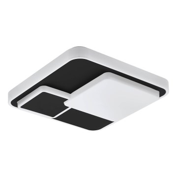 Eglo 75667 - Plafón LED LEPRESO LED/19,5W/230V 38,5x38,5 cm negro