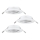 Eglo 75674 - SET 3x Lámpara empotrable de baño AGULO 1xGU10/35W/230V IP23 blanco