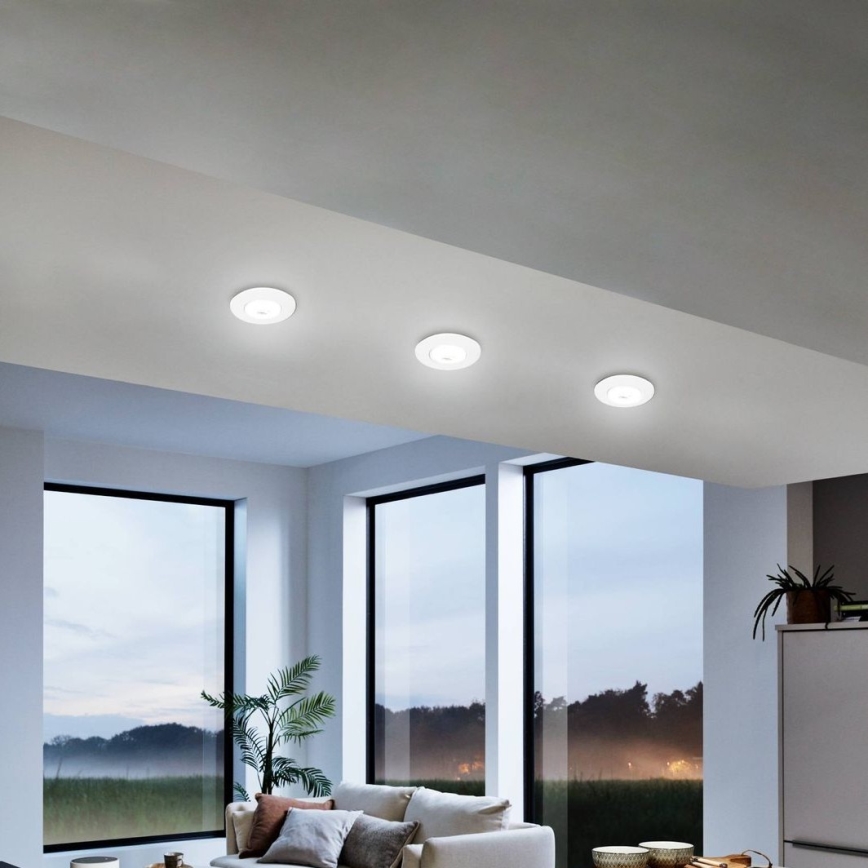 Eglo 75763 - SET 3x Lámpara empotrable LED ZUJAR LED/3,4W/230V blanco