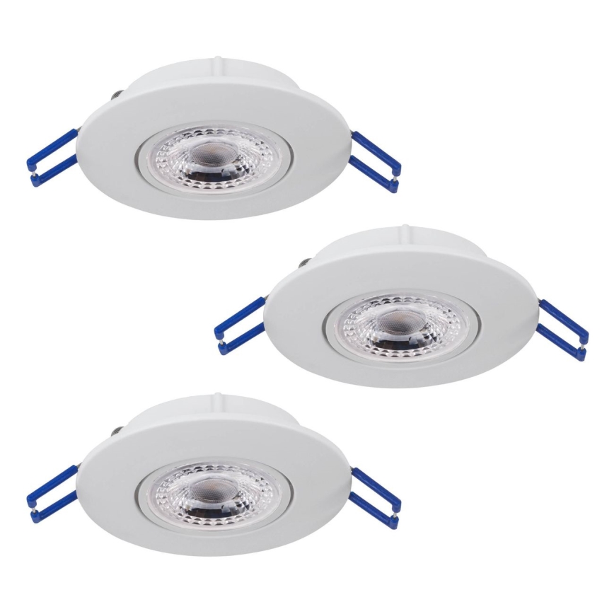 Eglo 75763 - SET 3x Lámpara empotrable LED ZUJAR LED/3,4W/230V blanco