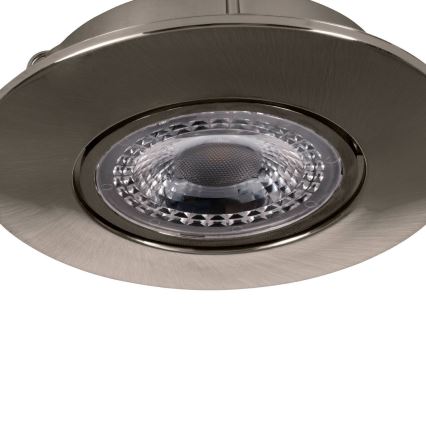 Eglo 75765 - SET 3x Lámpara empotrable LED ZUJAR LED/3,4W/230V cromo mate