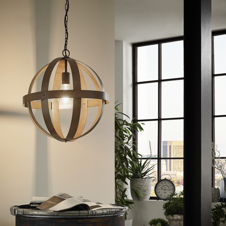 Eglo 78289 - Lámpara colgante con cadena WESTBURY 1xE27/60W/230V diá. 45 cm