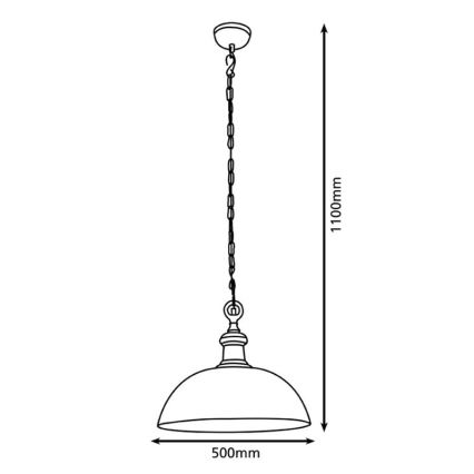 Eglo 78301 - Lámpara suspendida con alambre EASINGTON 1xE27/60W/230V