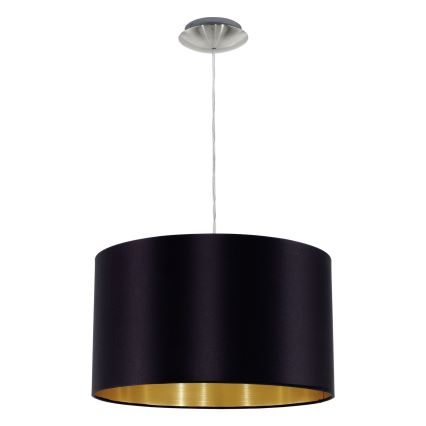 Eglo 78691 - Lámpara colgante MASERLO 1xE27/60W/230V diá. 38 cm negro/cobre