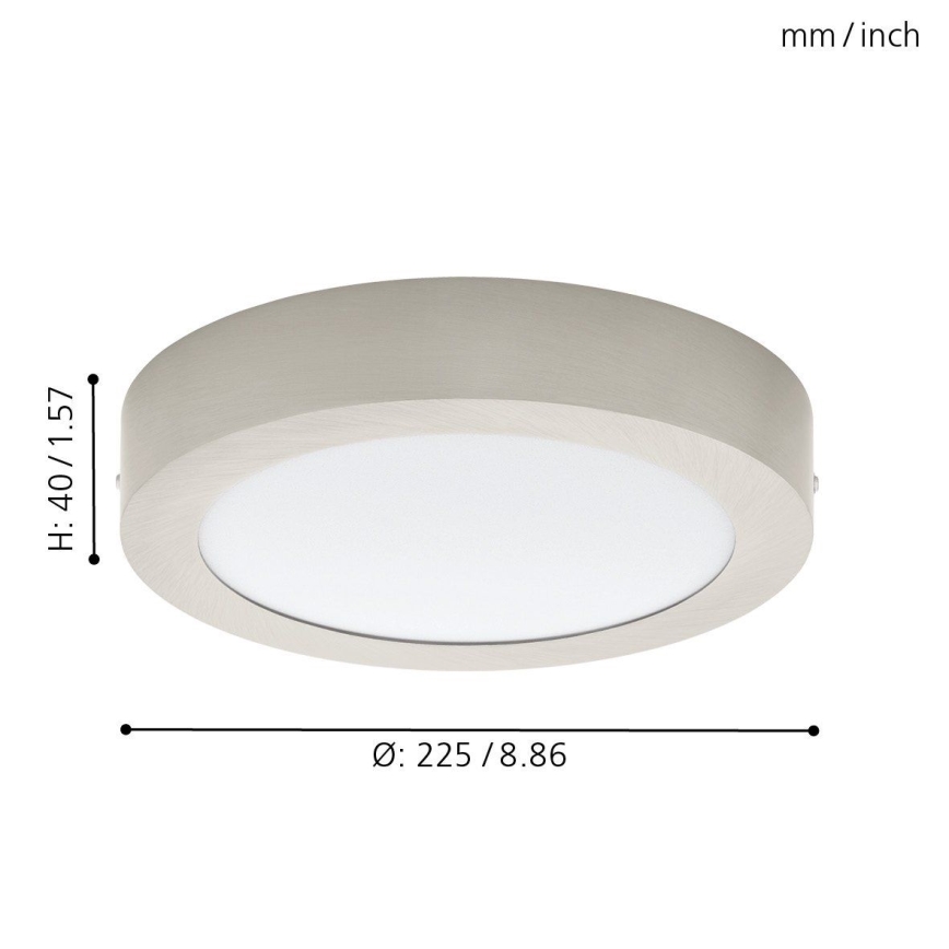 Eglo 78696 - Plafón LED FUEVA LED/18W/230V