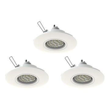 Eglo 78704 - SET 3x Lámpara empotrada LED PENETO 1xGU10/3,3W/230V blanco