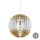 Eglo 79141 - Lámpara suspendida con alambre OLMERO I 1xE27/60W/230V hnědo-blanco
