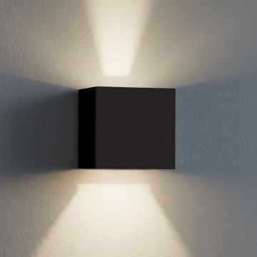 Eglo 79215 - Aplique LED para exterior CALPINO 2xLED/3,3W/230V 3000K IP54 negro