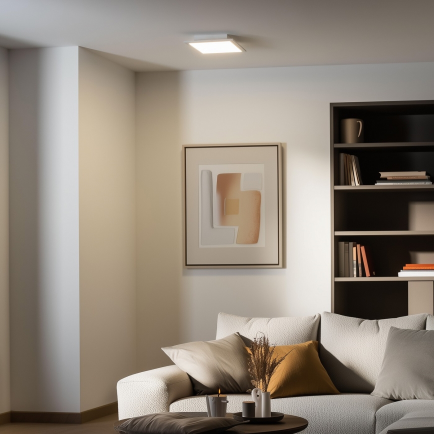 Eglo 79322 - Plafón LED regulable SALOBRENA LED/16W/230V 4000K 30x30 cm blanco